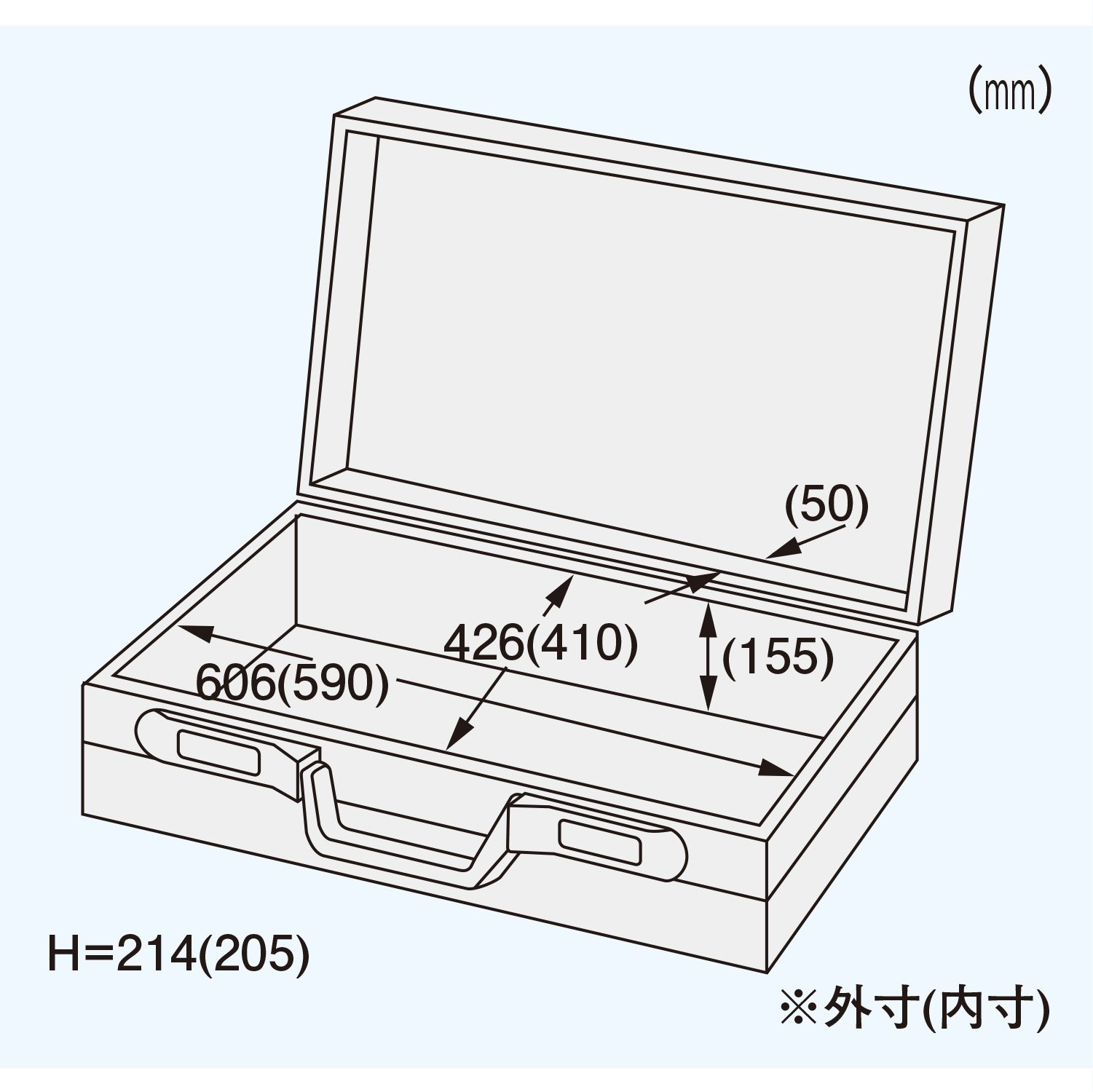 Amazon | ENGINEER エンジニア アルミトランク 本体外寸(内寸)606(590